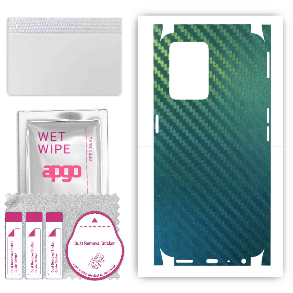 Folia naklejka skórka strukturalna na TYŁ+BOKI do OnePlus Nord CE 2 Lite -  Carbon Kameleon CAKA1 - apgo SKINS