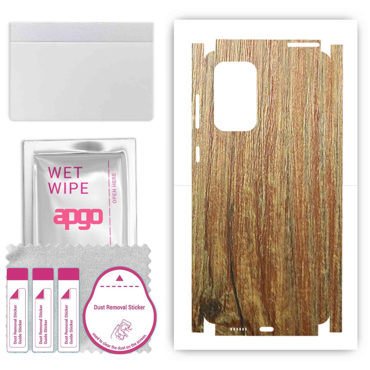 Folia naklejka skórka strukturalna na TYŁ+BOKI do Samsung Galaxy A73 -  Drewno Sosna Antyczna - apgo SKINS