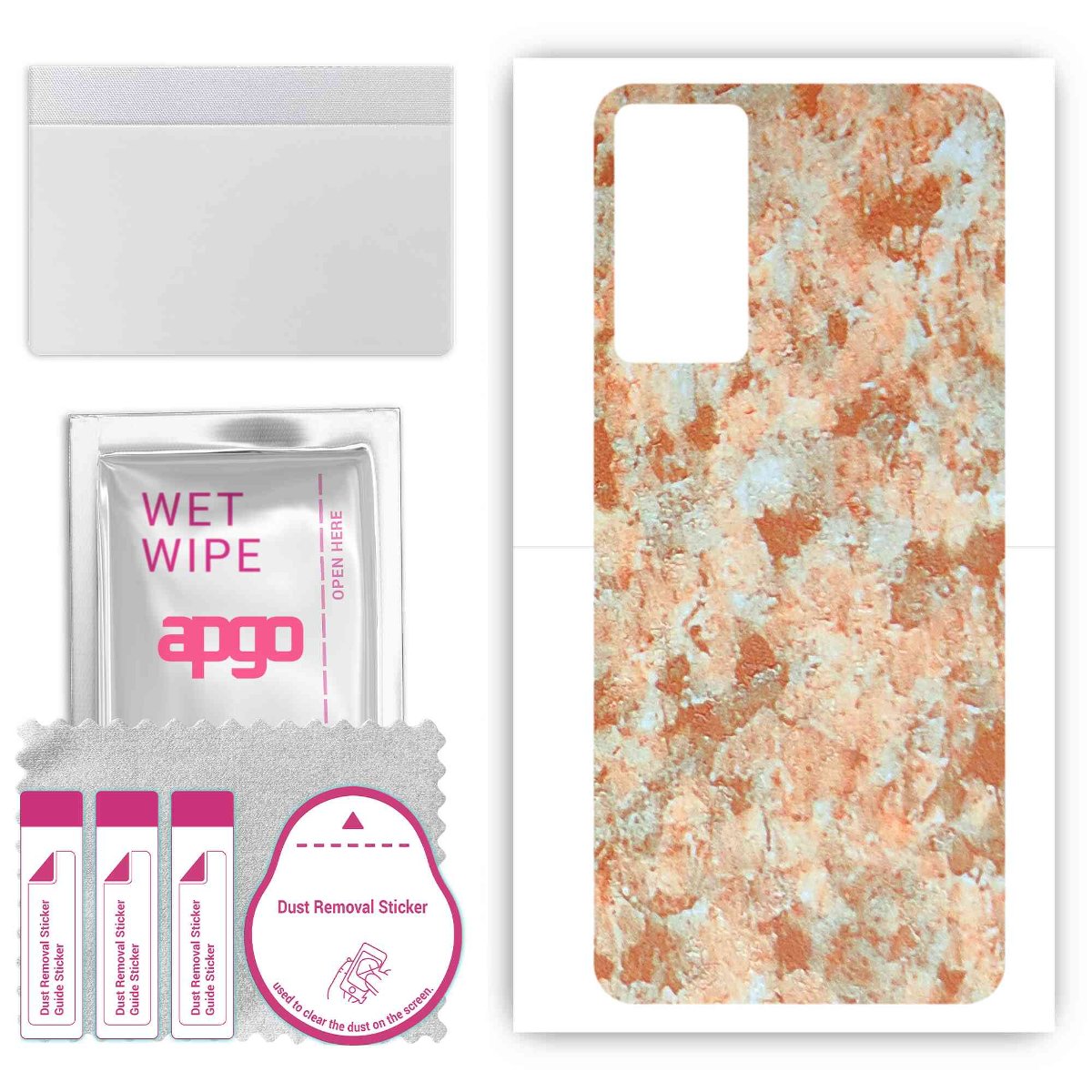 Folia naklejka skórka strukturalna na TYŁ do Infinix Note 12i 2022 -  Kamień Piaskowiec - apgo SKINS