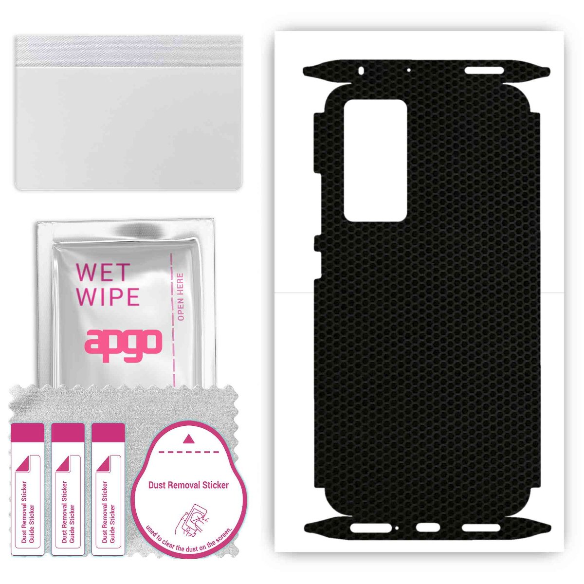 Folia naklejka skórka strukturalna na TYŁ+BOKI do Xiaomi 12 -  Matrix - apgo SKINS