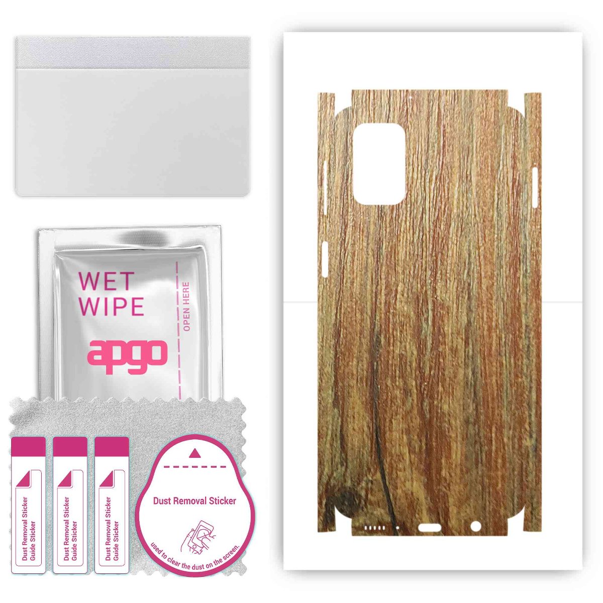 Folia naklejka skórka strukturalna na TYŁ+BOKI do Samsung Galaxy M31s -  Drewno Sosna Antyczna - apgo SKINS