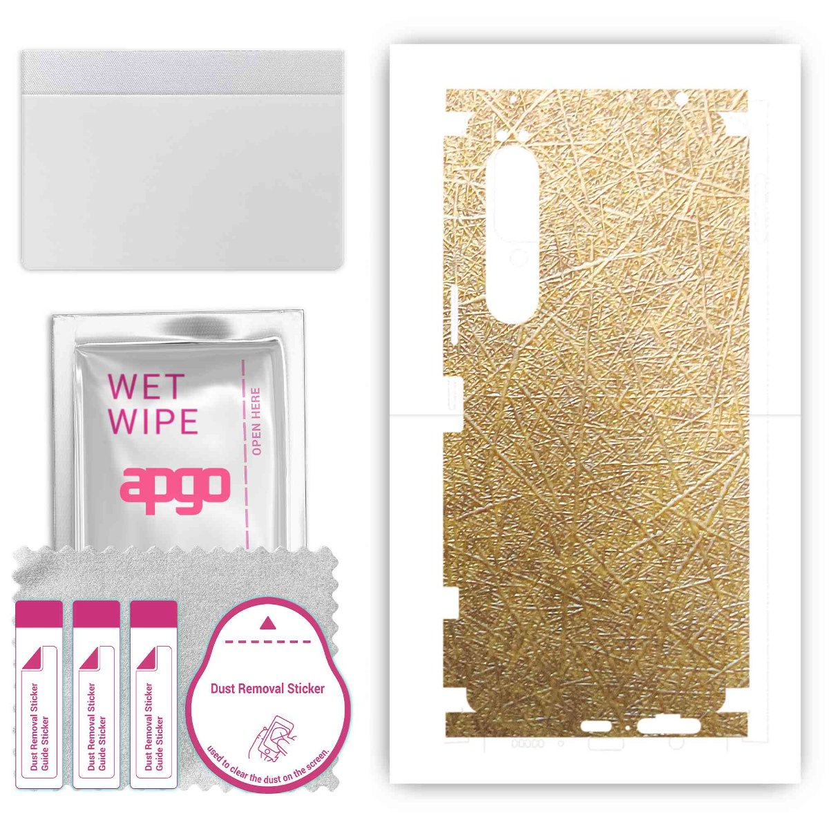 Folia naklejka skórka strukturalna na TYŁ+BOKI do Sony Xperia 1 IV -  Tkanina Włókno - apgo SKINS