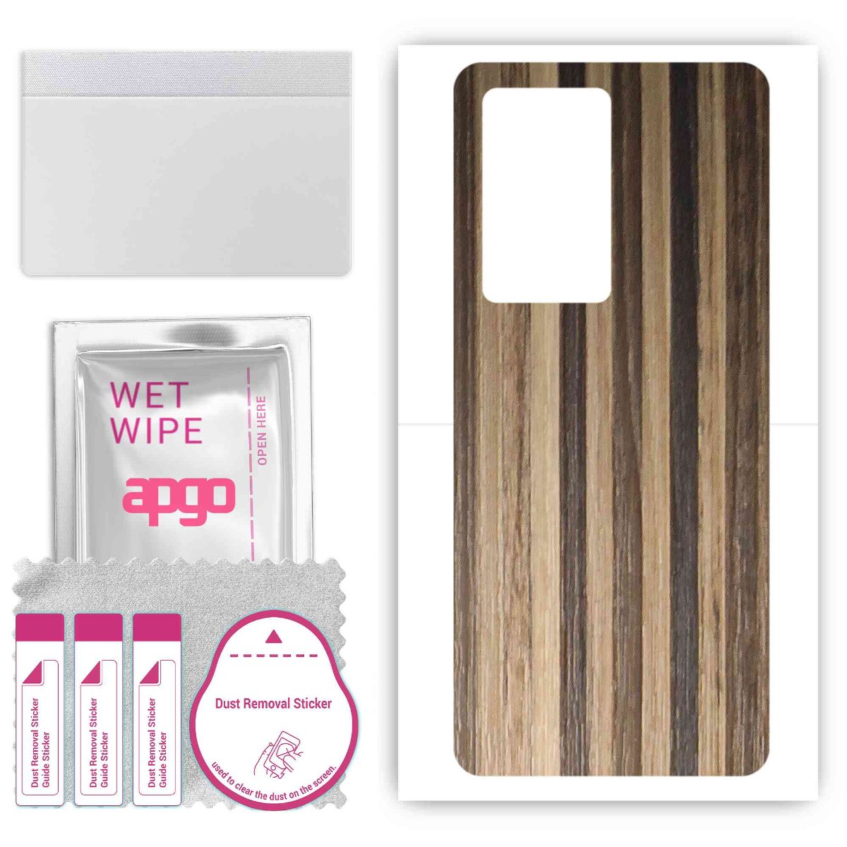 Folia naklejka skórka strukturalna na TYŁ do Xiaomi Redmi K60E -  Drewno Paski Mix - apgo SKINS