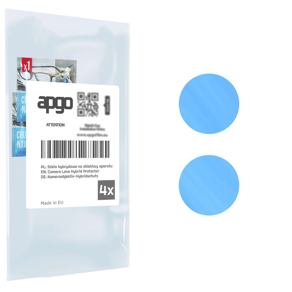 4x Szkło hybrydowe na aparat obiektyw kamerę 9H do Honor Play 30M - apgo hybrid Camera Lens Protector