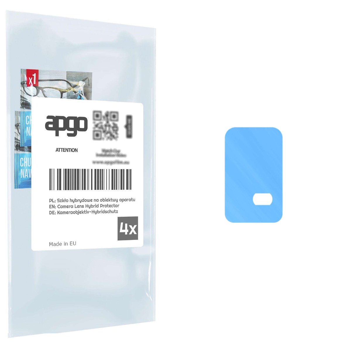 4x Szkło hybrydowe na aparat obiektyw kamerę 9H do TCL 40 SE - apgo hybrid Camera Lens Protector