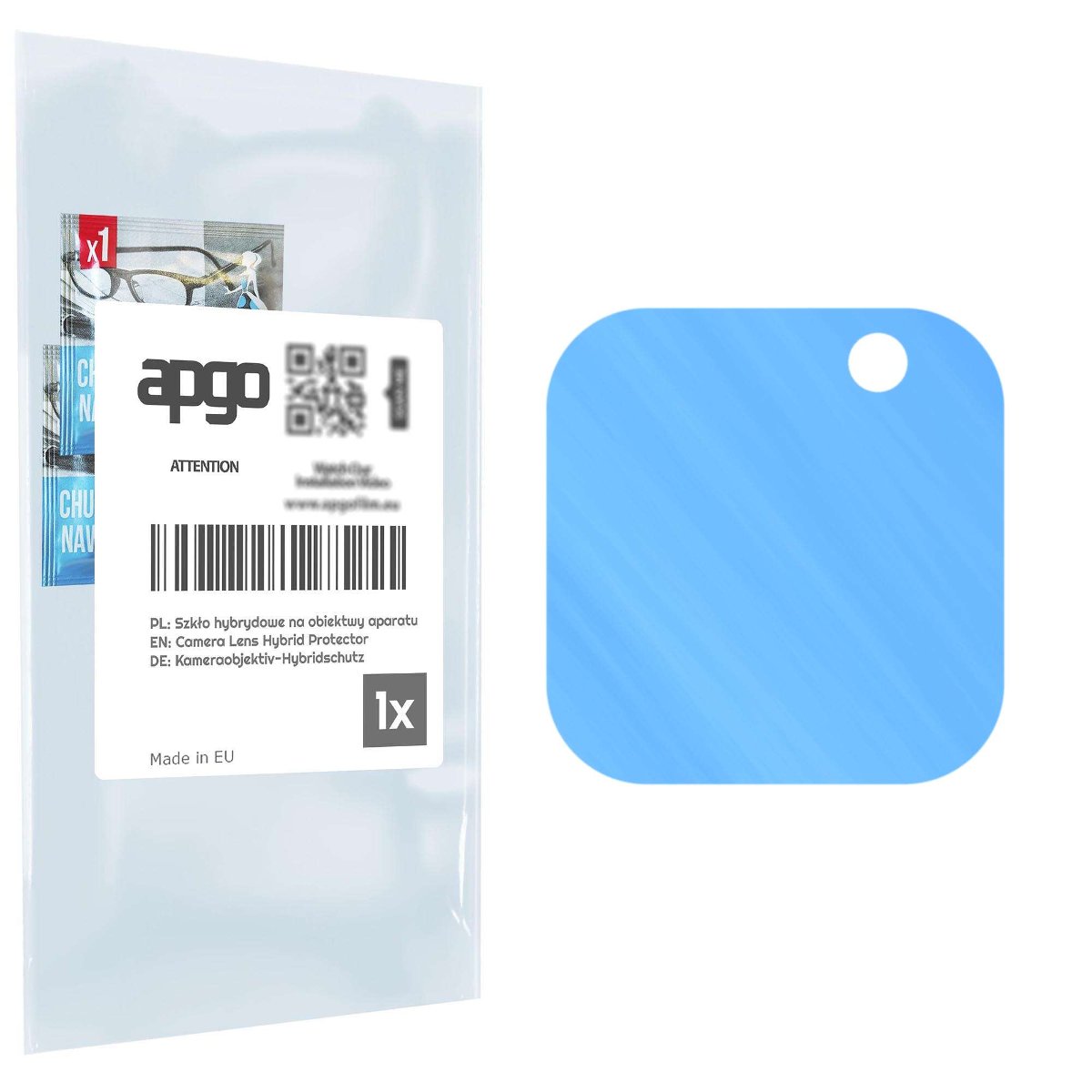 1x Szkło hybrydowe na aparat obiektyw kamerę 9H do Huawei Nova Y61 - apgo hybrid Camera Lens Protector