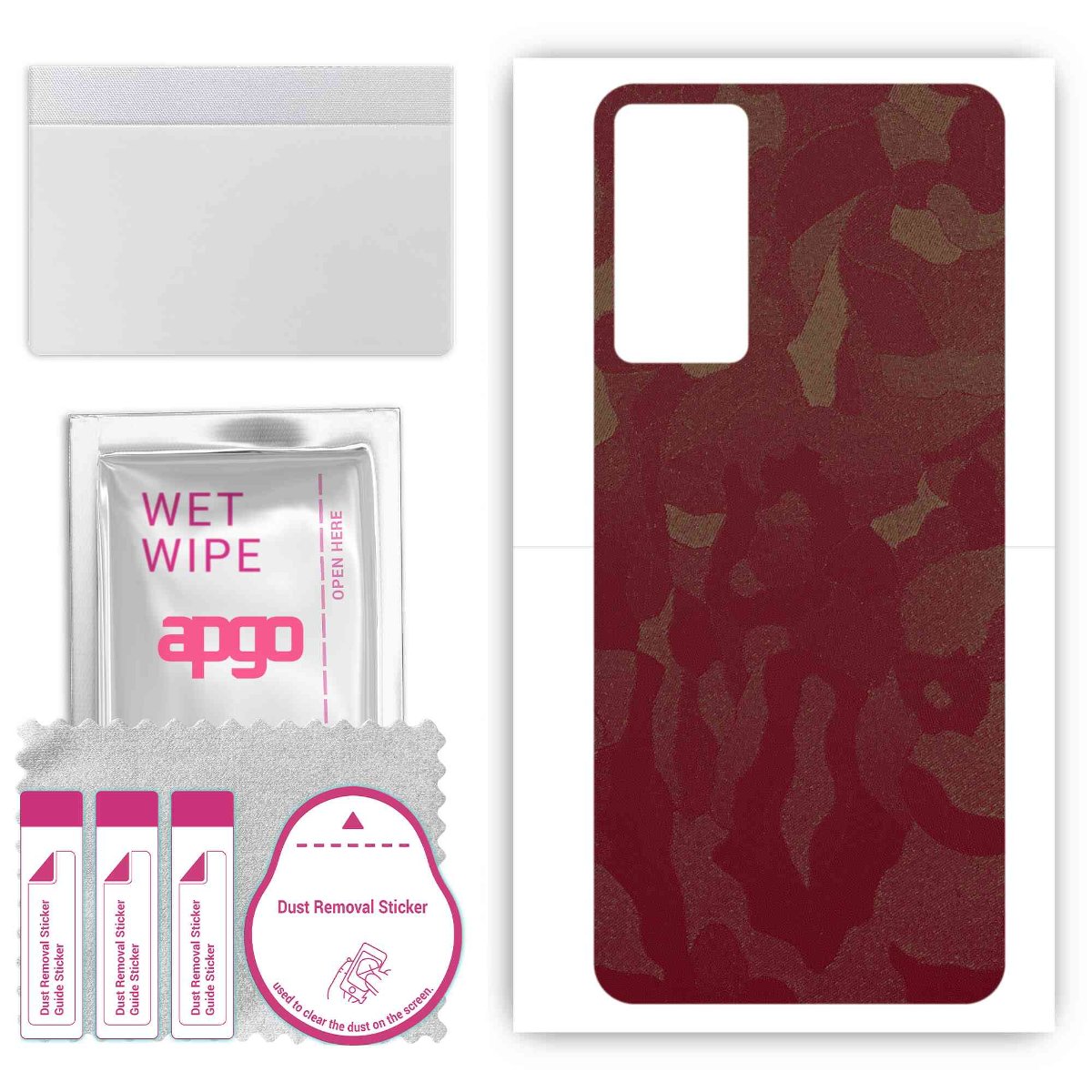 Folia naklejka skórka strukturalna na TYŁ do Infinix Note 12i 2022 -  Moro | Camo Bordowy - apgo SKINS