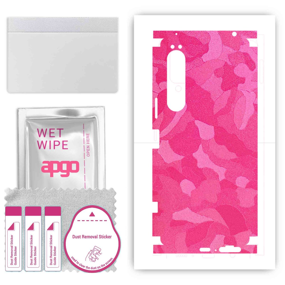 Folia naklejka skórka strukturalna na TYŁ+BOKI do Sony Xperia 1 IV -  Moro | Camo Różowy - apgo SKINS