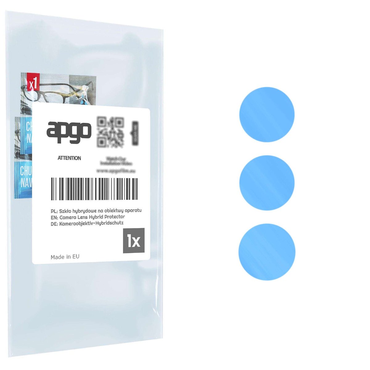 1x Szkło hybrydowe na aparat obiektyw kamerę 9H do Motorola Moto G Play Gen 2 - apgo hybrid Camera Lens Protector