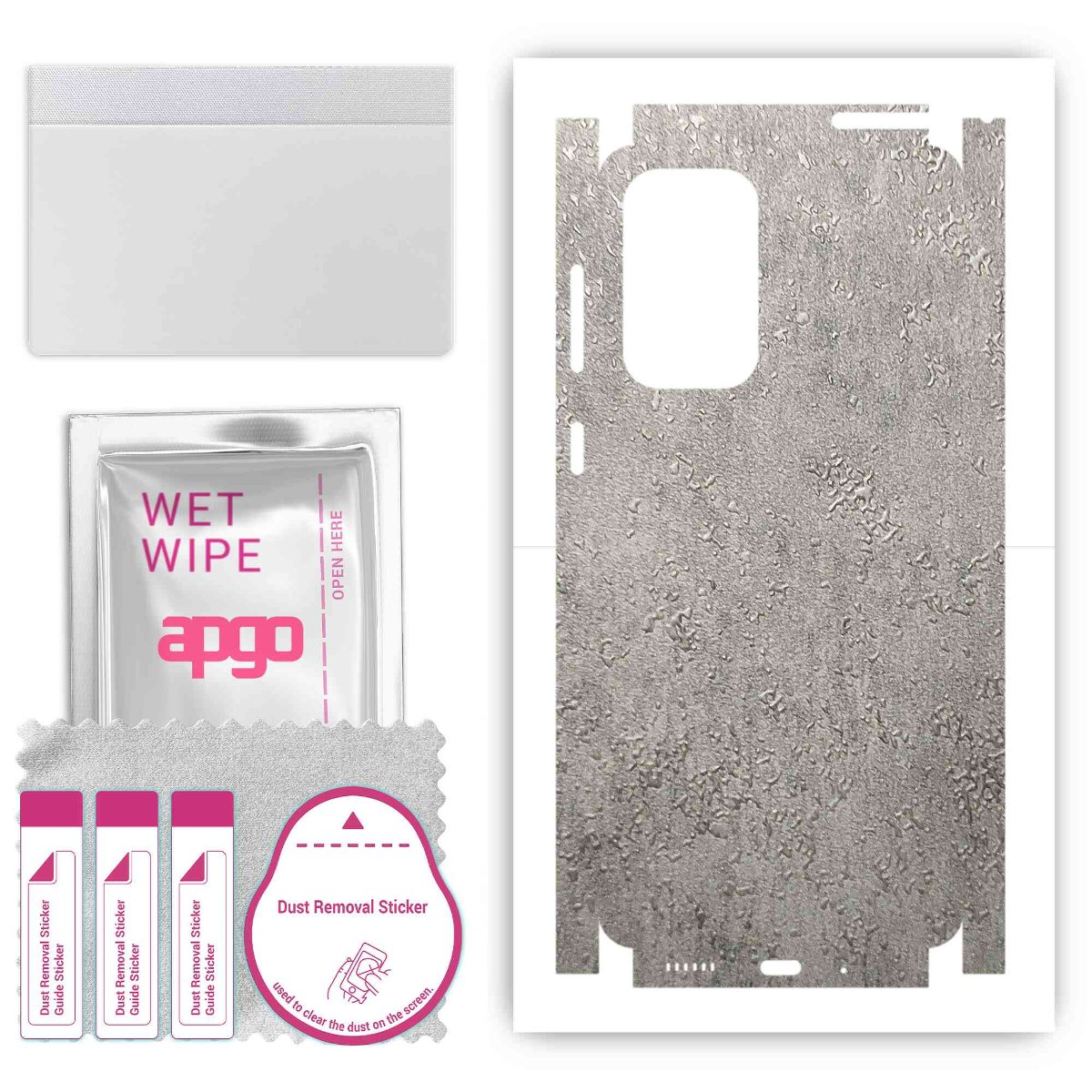 Folia naklejka skórka strukturalna na TYŁ+BOKI do Samsung Galaxy A33 5G -  Beton - apgo SKINS