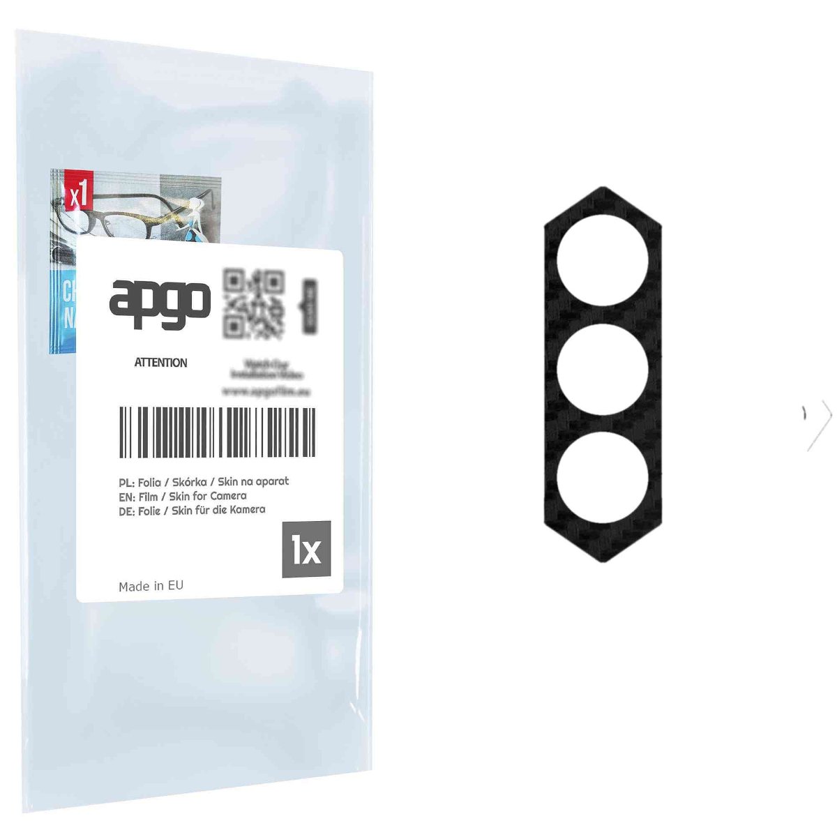 Folia naklejka skórka strukturalna na wyspę aparatu do Blackview BV5200 Pro - różne kolory na kamerę, obiektyw apgo SKINS Lens Protector