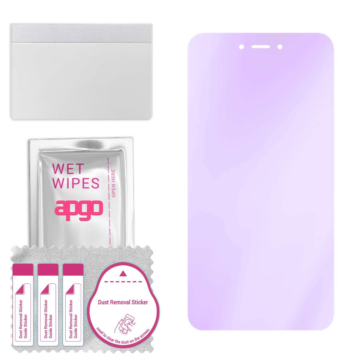 Szkło ochronne na ekran Hybrydowe 9H z filtrem ANTI-BLUE zamiennik hartowanego do TCL ION Z - apgo hybrid ANTI-BLUE Flexible Hybrid Glass nie...