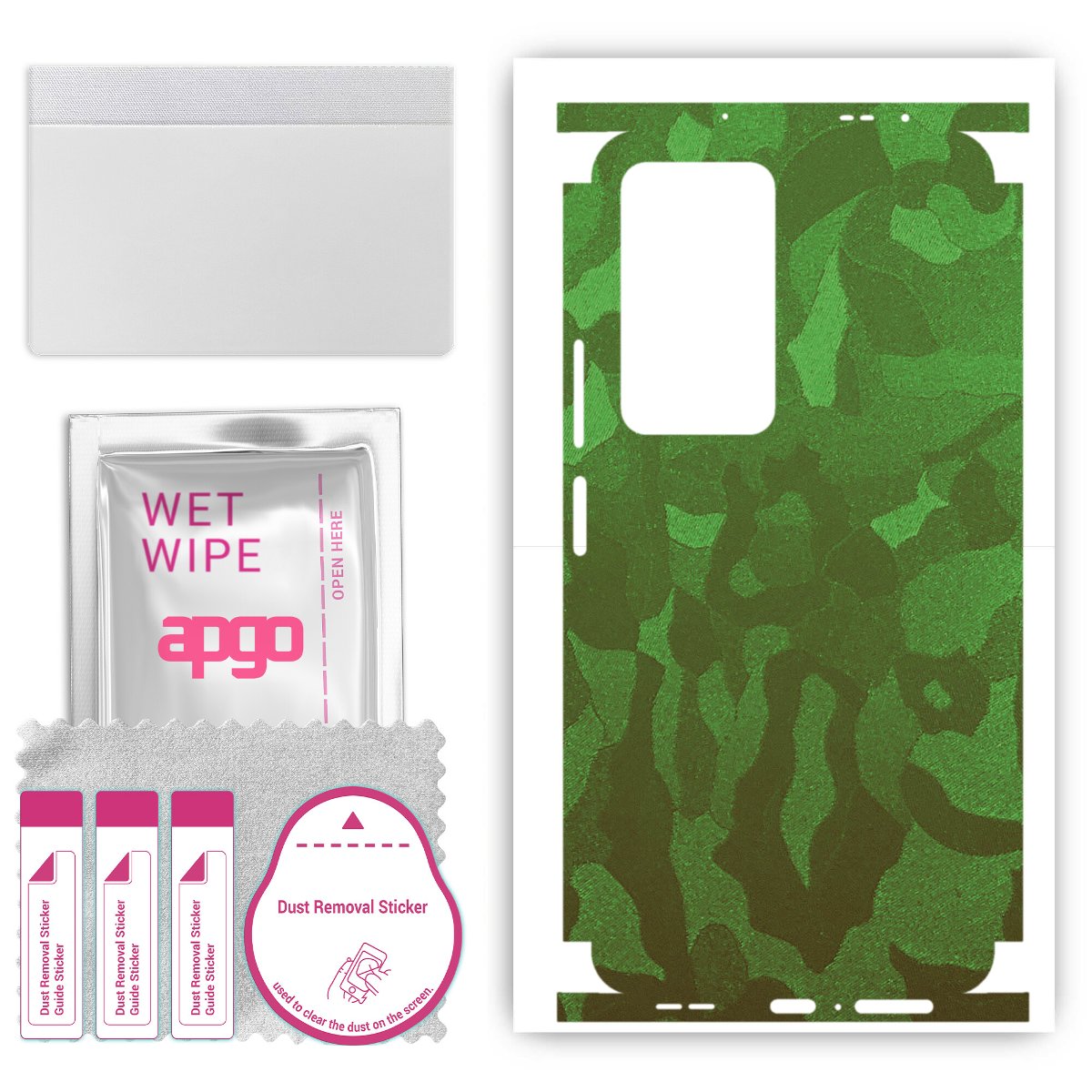 Folia naklejka skórka strukturalna na TYŁ+BOKI do Xiaomi Poco F4 -  Moro | Camo Zielony - apgo SKINS