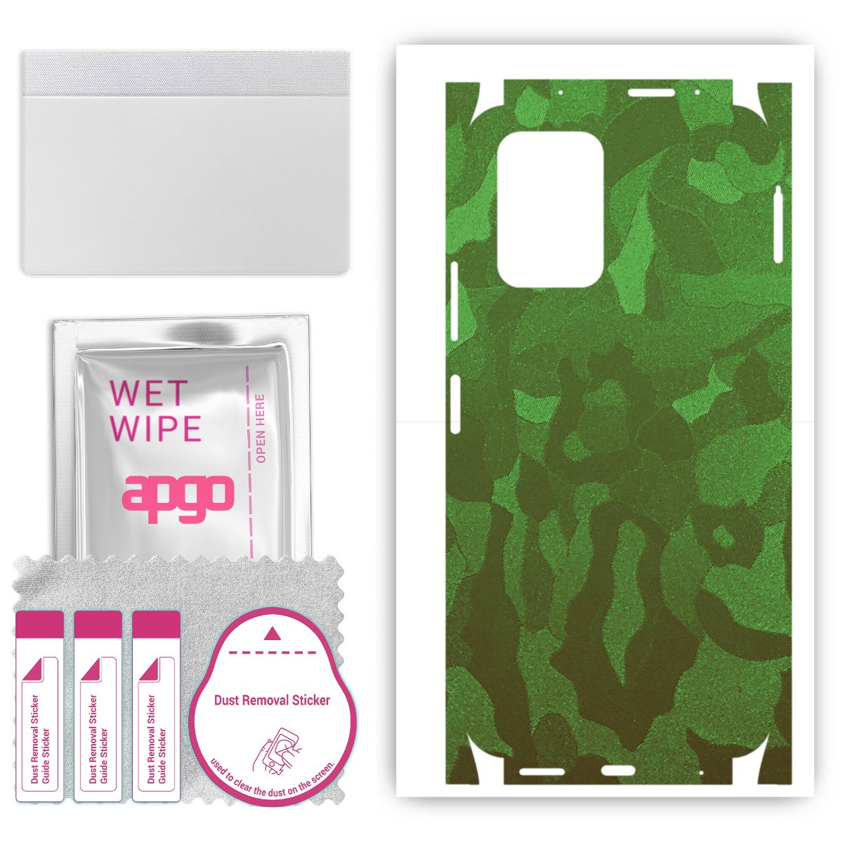 Folia naklejka skórka strukturalna na TYŁ+BOKI do Xiaomi POCO X3 GT -  Moro | Camo Zielony - apgo SKINS