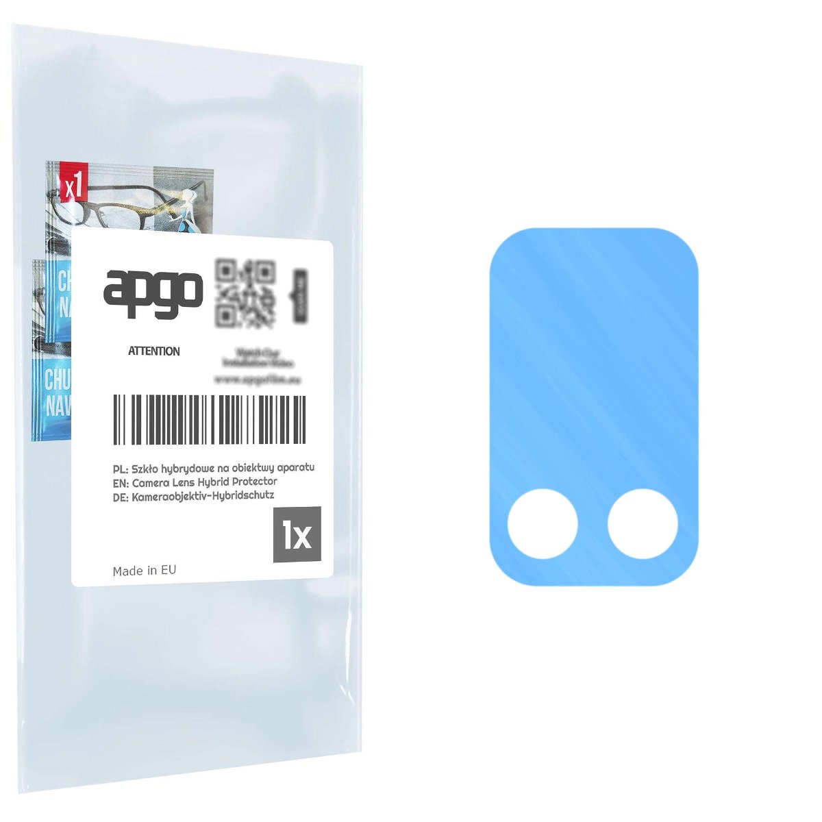 1x Szkło hybrydowe na aparat obiektyw kamerę 9H do Blackview BV9200 - apgo hybrid Camera Lens Protector