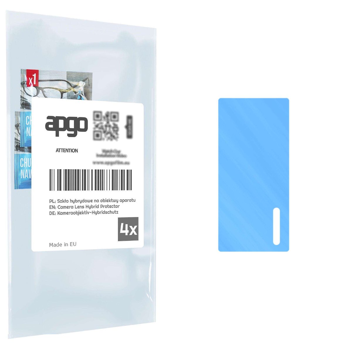 4x Szkło hybrydowe na aparat obiektyw kamerę 9H do Xiaomi Redmi K60E - apgo hybrid Camera Lens Protector