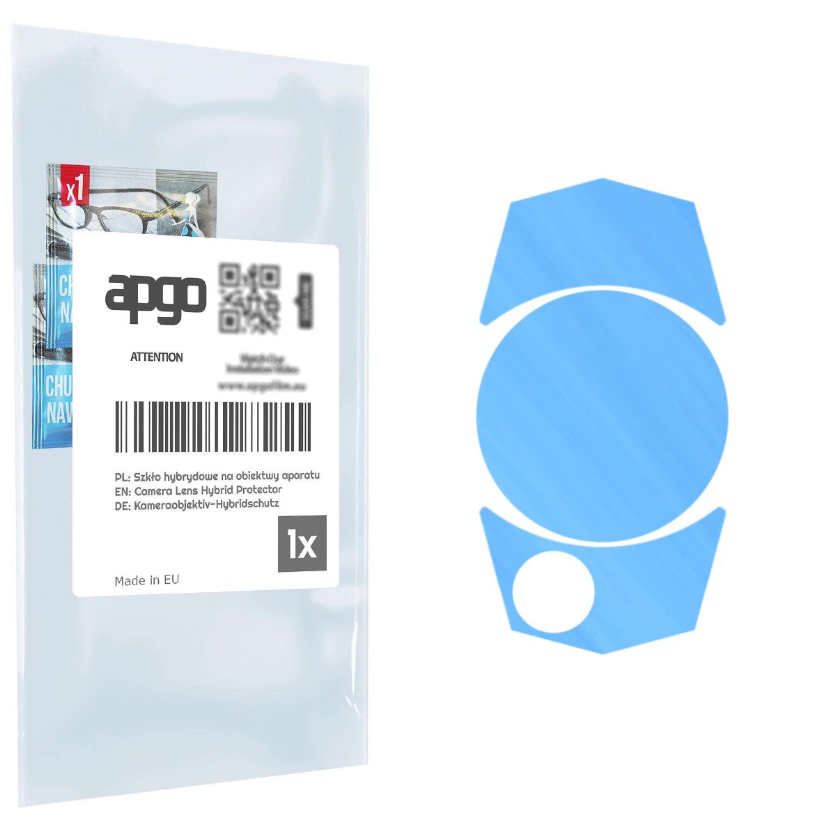 1x Szkło hybrydowe na aparat obiektyw kamerę 9H do Blackview Oscal S80 - apgo hybrid Camera Lens Protector