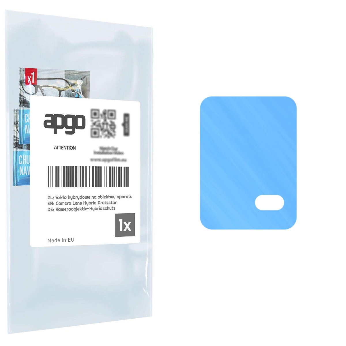 1x Szkło hybrydowe na aparat obiektyw kamerę 9H do TCL 408 - apgo hybrid Camera Lens Protector