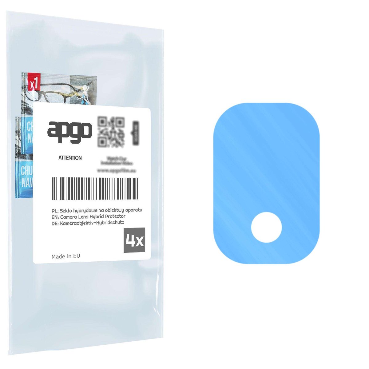 4x Szkło hybrydowe na aparat obiektyw kamerę 9H do TCL ION Z - apgo hybrid Camera Lens Protector