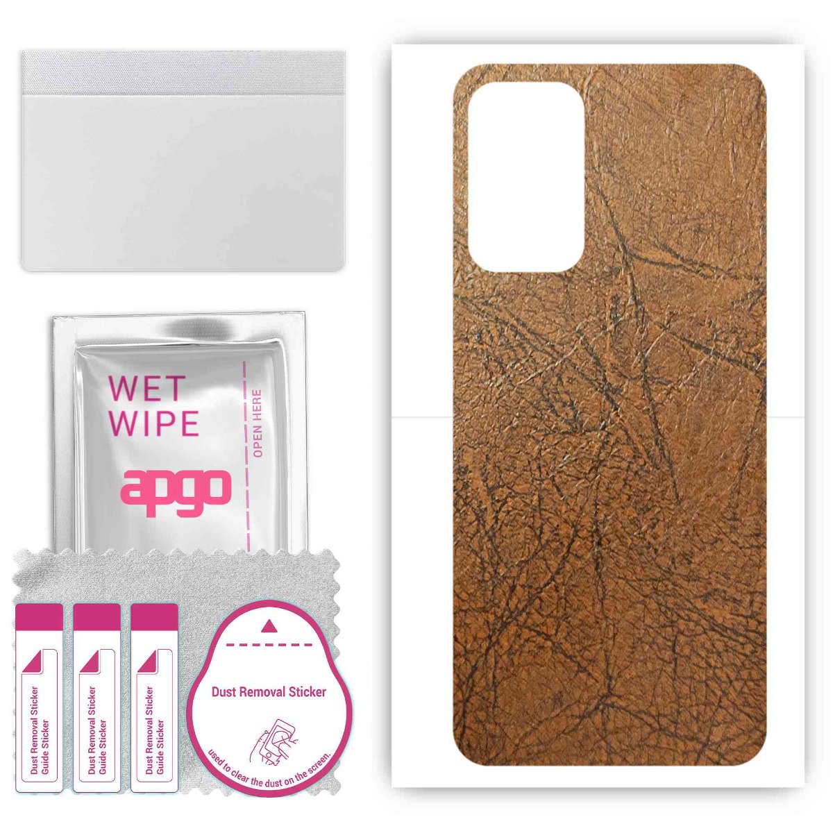 Folia naklejka skórka strukturalna na TYŁ do Samsung Galaxy A73 -  Skóra Vintage - apgo SKINS