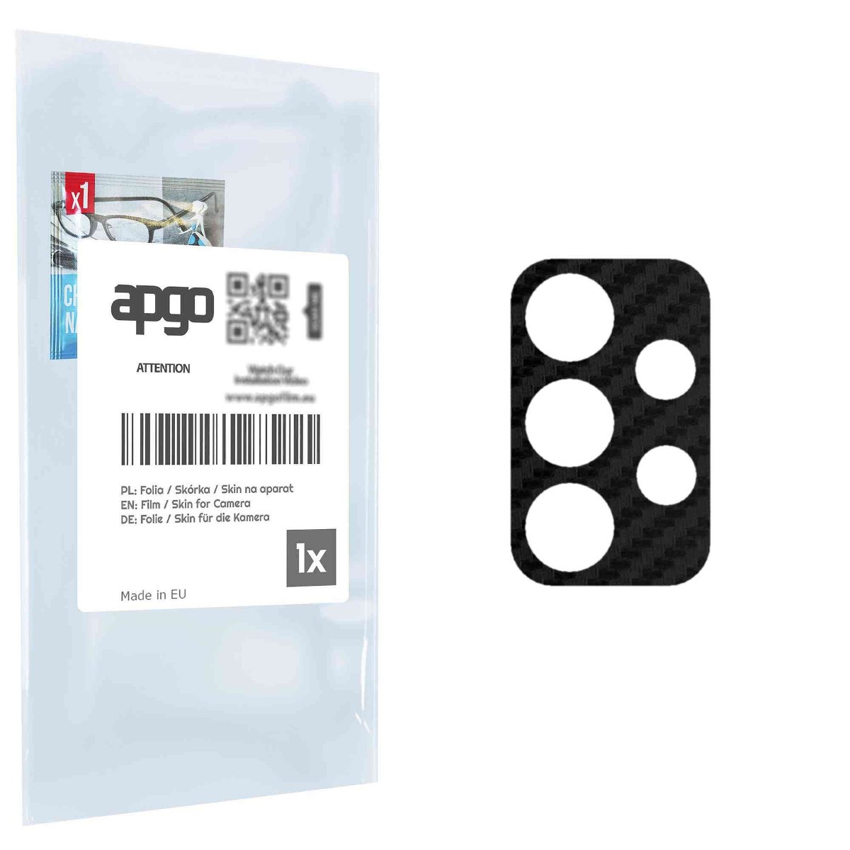 Folia naklejka skórka strukturalna na wyspę aparatu do Samsung Galaxy A73 - różne kolory na kamerę, obiektyw apgo SKINS Lens Protector