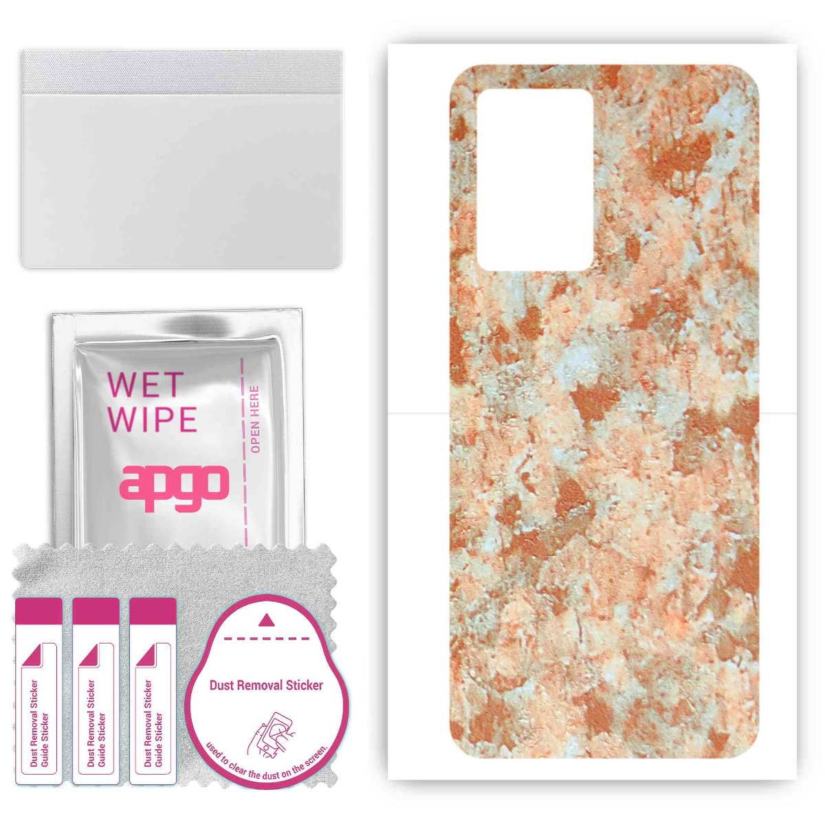 Folia naklejka skórka strukturalna na TYŁ do Realme GT Neo3 -  Kamień Piaskowiec - apgo SKINS