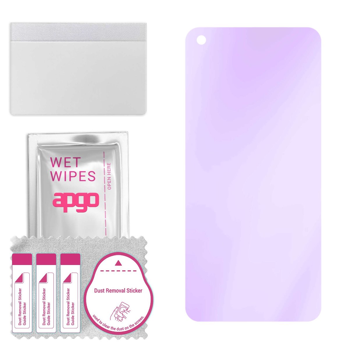 Szkło ochronne na ekran Hybrydowe 9H z filtrem ANTI-BLUE zamiennik hartowanego do Oppo K10 - apgo hybrid ANTI-BLUE Flexible Hybrid Glass nie...