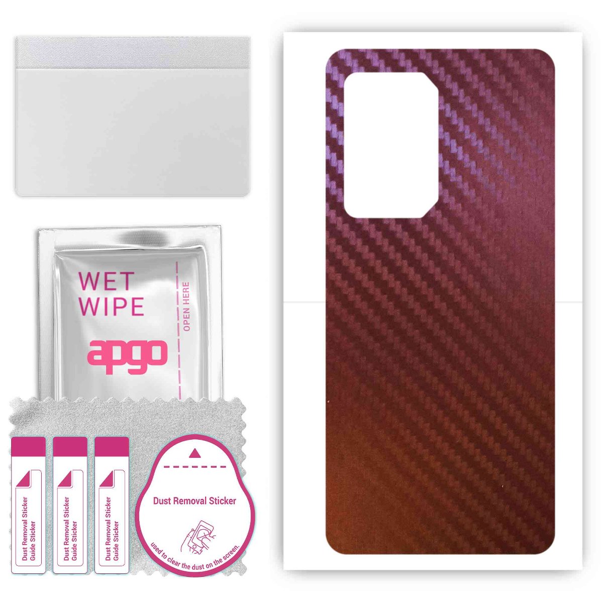 Folia naklejka skórka strukturalna na TYŁ do Black Shark 5 -  Carbon Kameleon CAKA5 - apgo SKINS