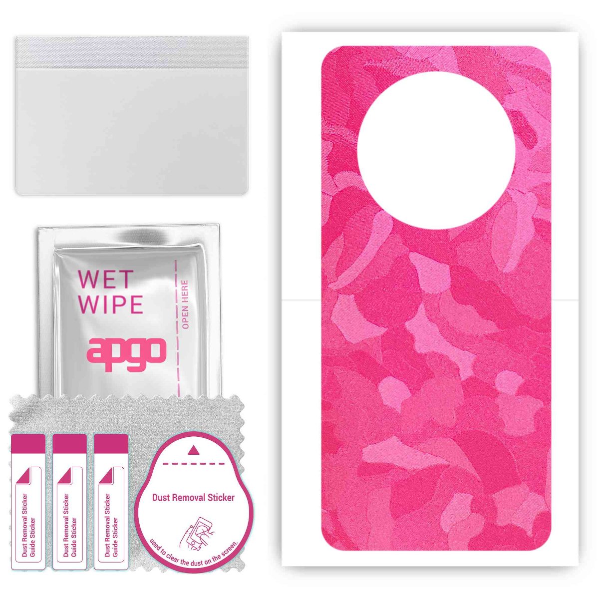 Folia naklejka skórka strukturalna na TYŁ do Honor Magic4 Ultimate -  Moro | Camo Różowy - apgo SKINS