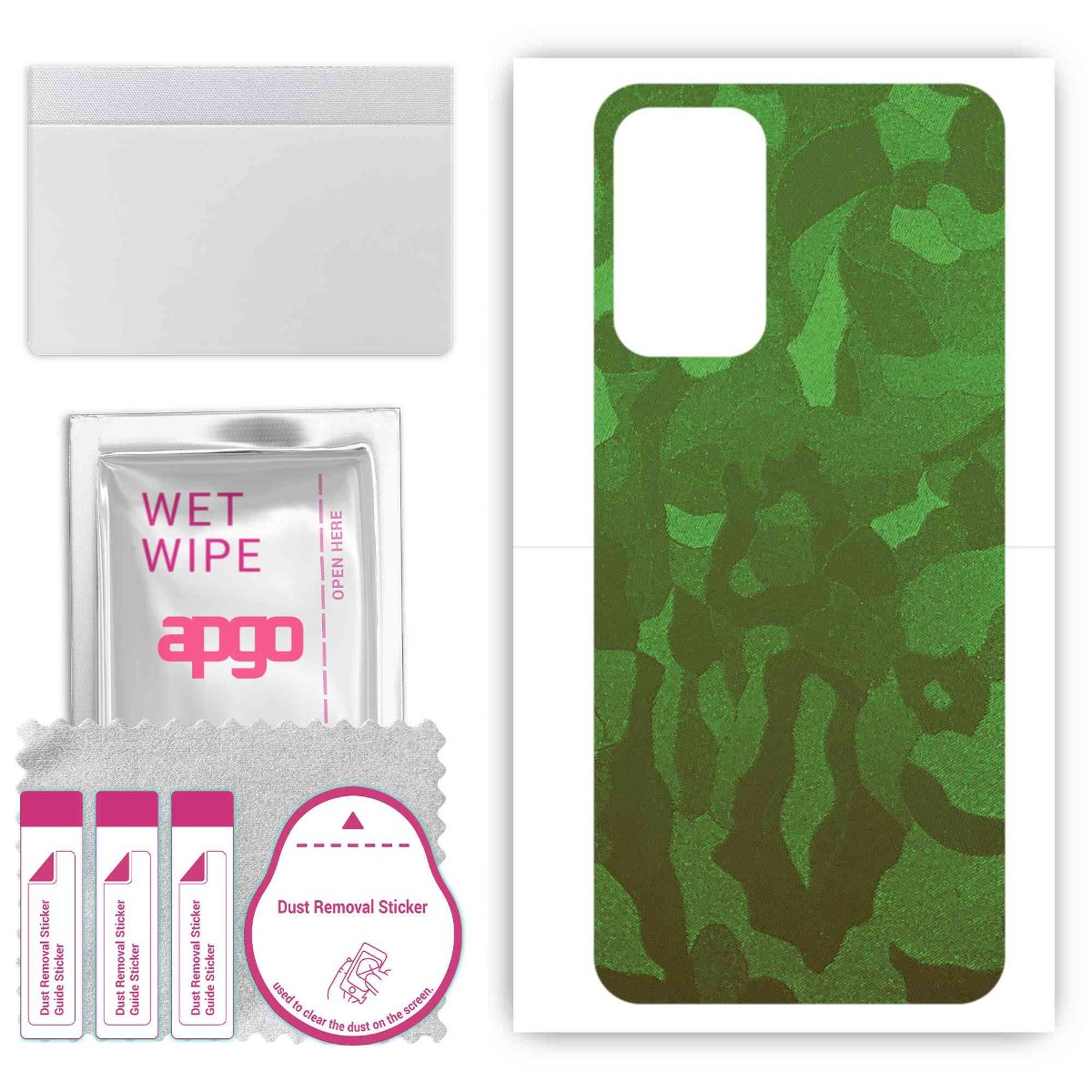 Folia naklejka skórka strukturalna na TYŁ do Samsung Galaxy A73 -  Moro | Camo Zielony - apgo SKINS