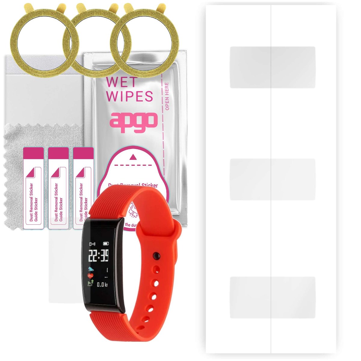 3x Folia hydrożelowa do Garett Women Tina  - apgo Smartwatch Hydrogel Protection Ochrona na ekran smartwatcha