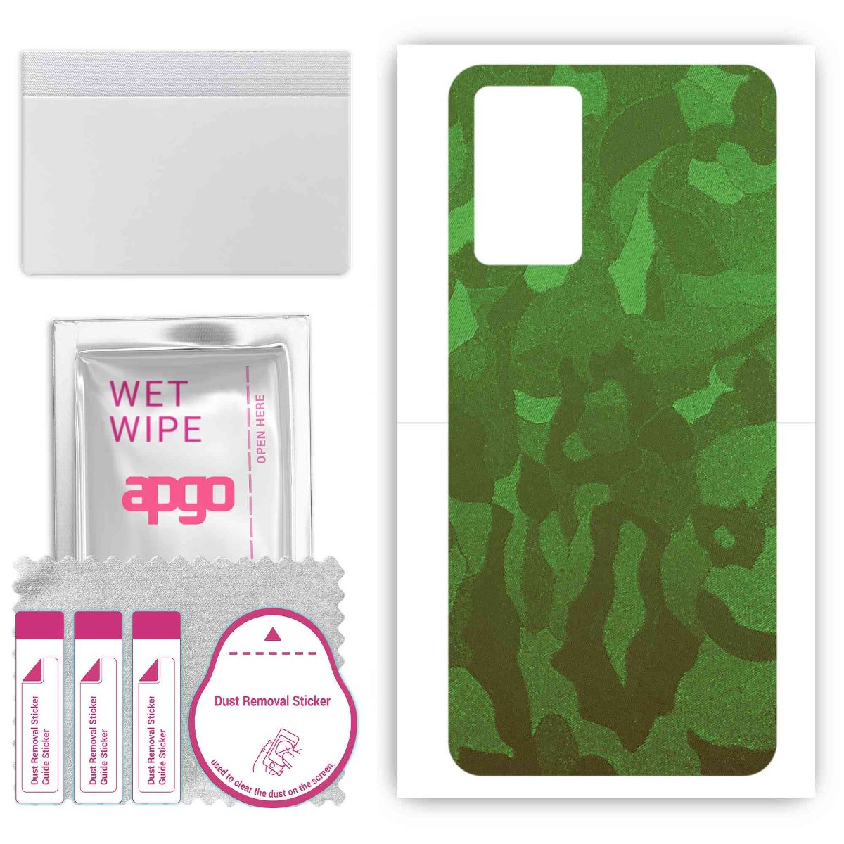 Folia naklejka skórka strukturalna na TYŁ do Oppo K10 -  Moro | Camo Zielony - apgo SKINS