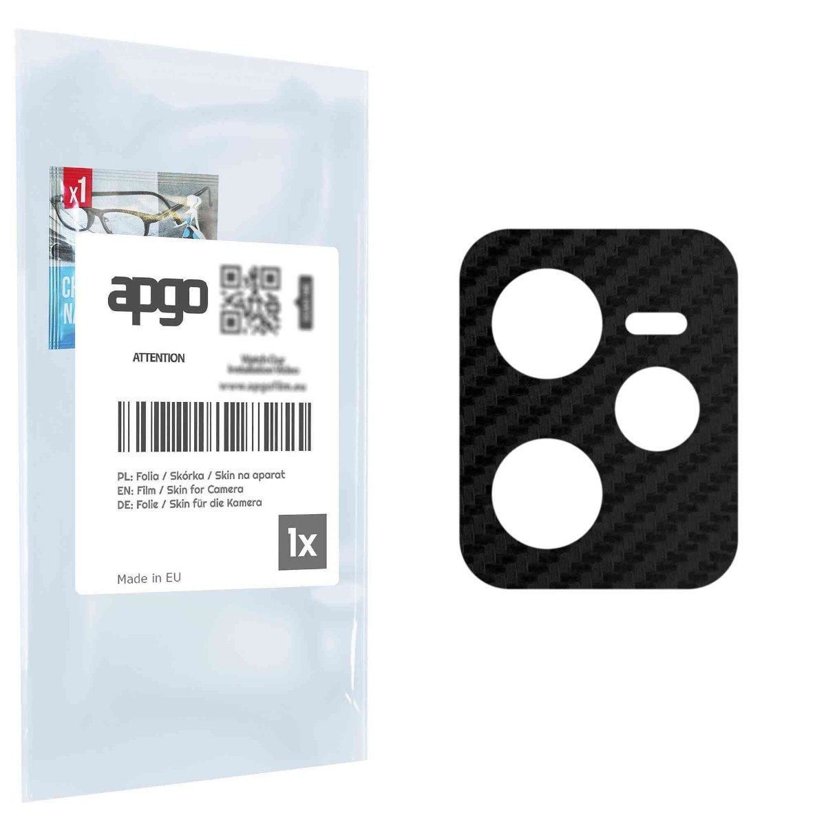 Folia naklejka skórka strukturalna na wyspę aparatu do Realme Narzo 50A Prime - różne kolory na kamerę, obiektyw apgo SKINS Lens Protector