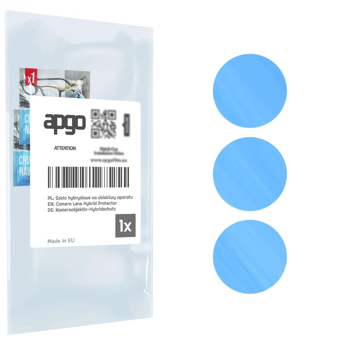 1x Szkło hybrydowe na aparat obiektyw kamerę 9H do Samsung Galaxy M53 5G - apgo hybrid Camera Lens Protector