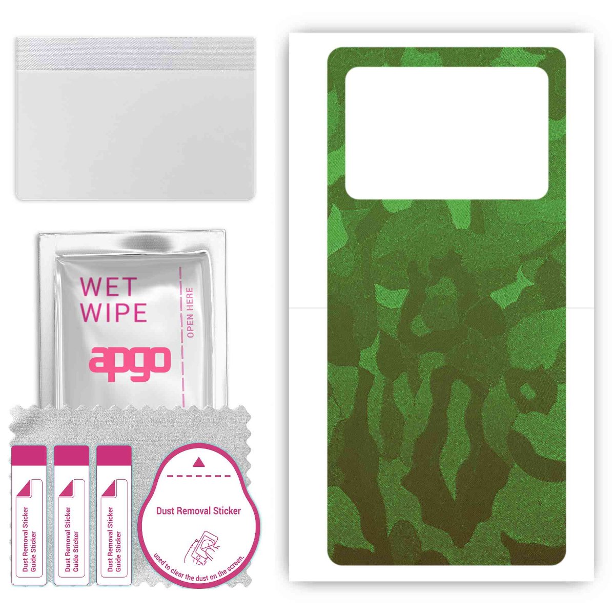 Folia naklejka skórka strukturalna na TYŁ do Vivo X Note -  Moro | Camo Zielony - apgo SKINS