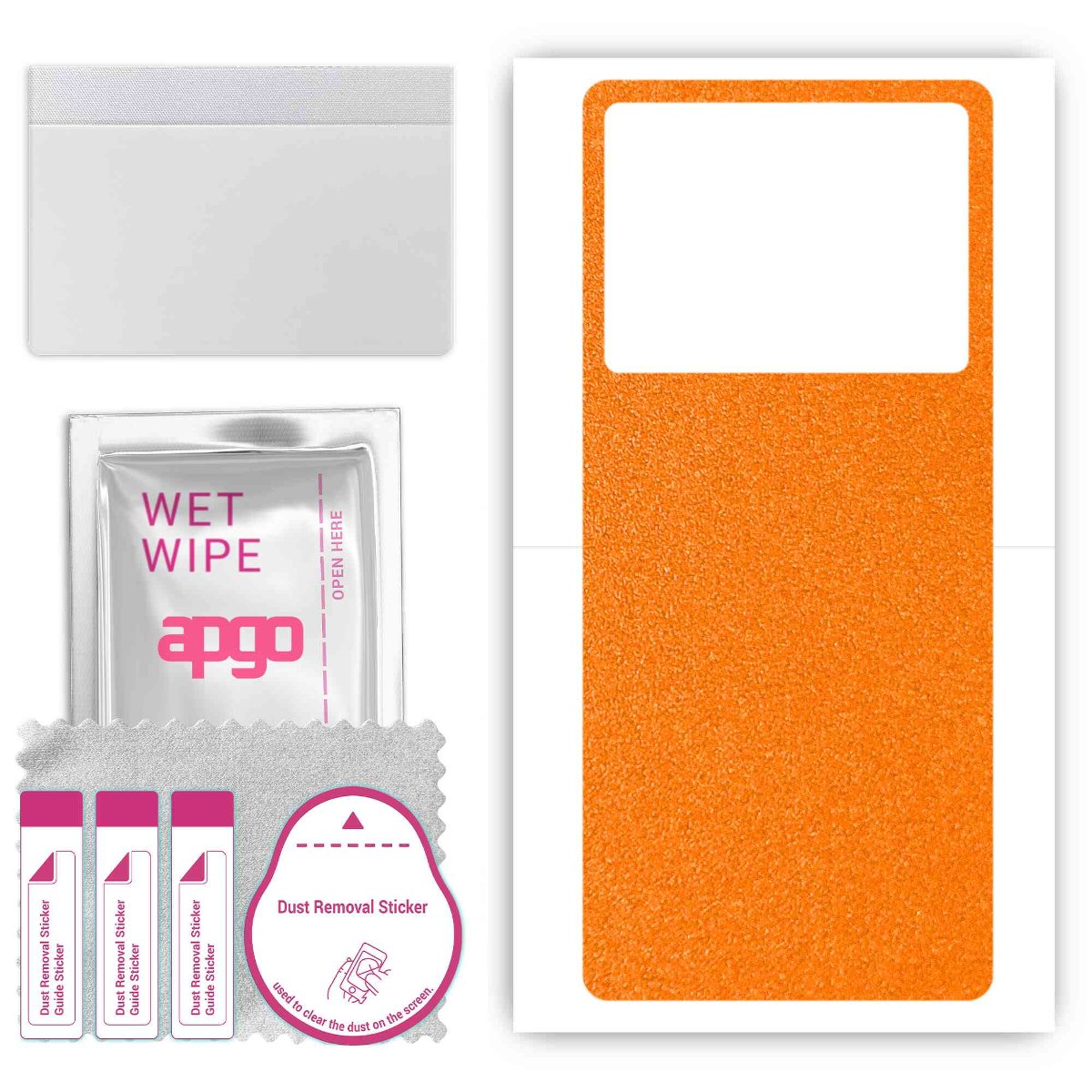 Folia naklejka skórka strukturalna na TYŁ do Oppo K10 5G -  Pomarańczowy Pastel Matowy Chropowaty Baranek - apgo SKINS