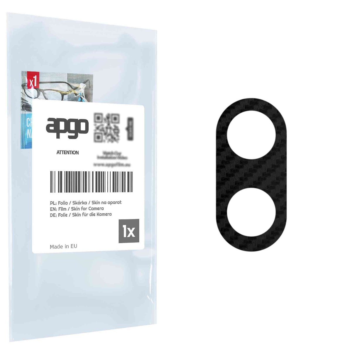 Folia naklejka skórka strukturalna na wyspę aparatu do Sharp Simple Sumaho 6 - różne kolory na kamerę, obiektyw apgo SKINS Lens Protector