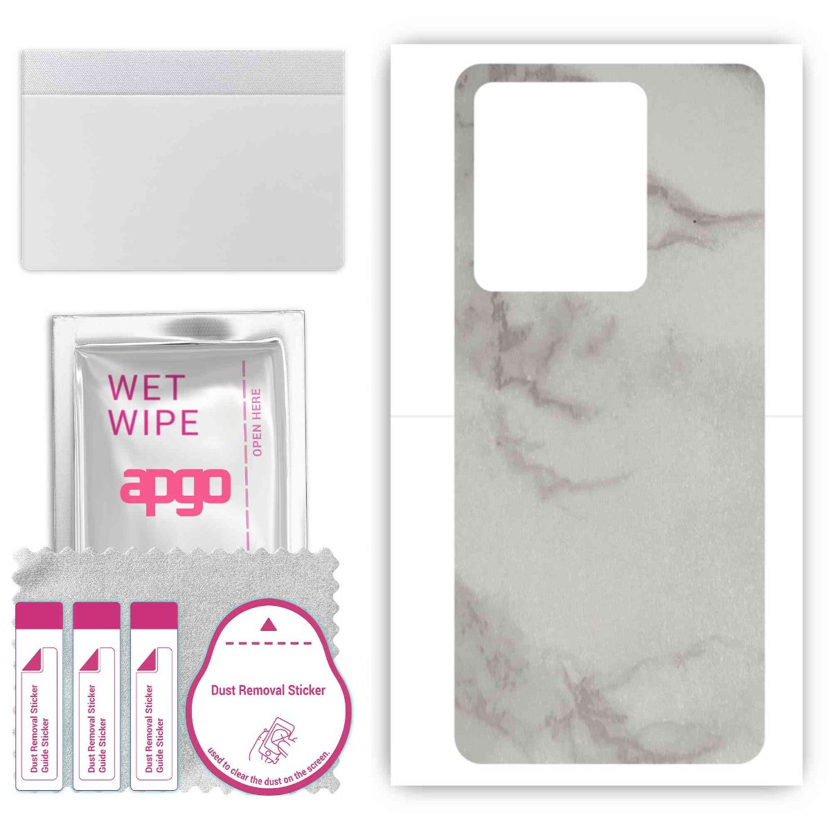 Folia naklejka skórka strukturalna na TYŁ do Vivo T1 Pro 5G -  Marmur Szary - apgo SKINS