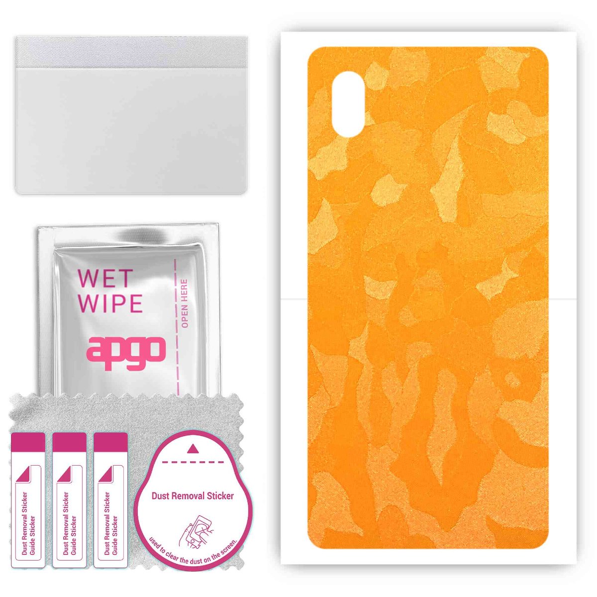 Folia naklejka skórka strukturalna na TYŁ do Sony Xperia ACE III SO-53C -  Moro | Camo Żółty - apgo SKINS