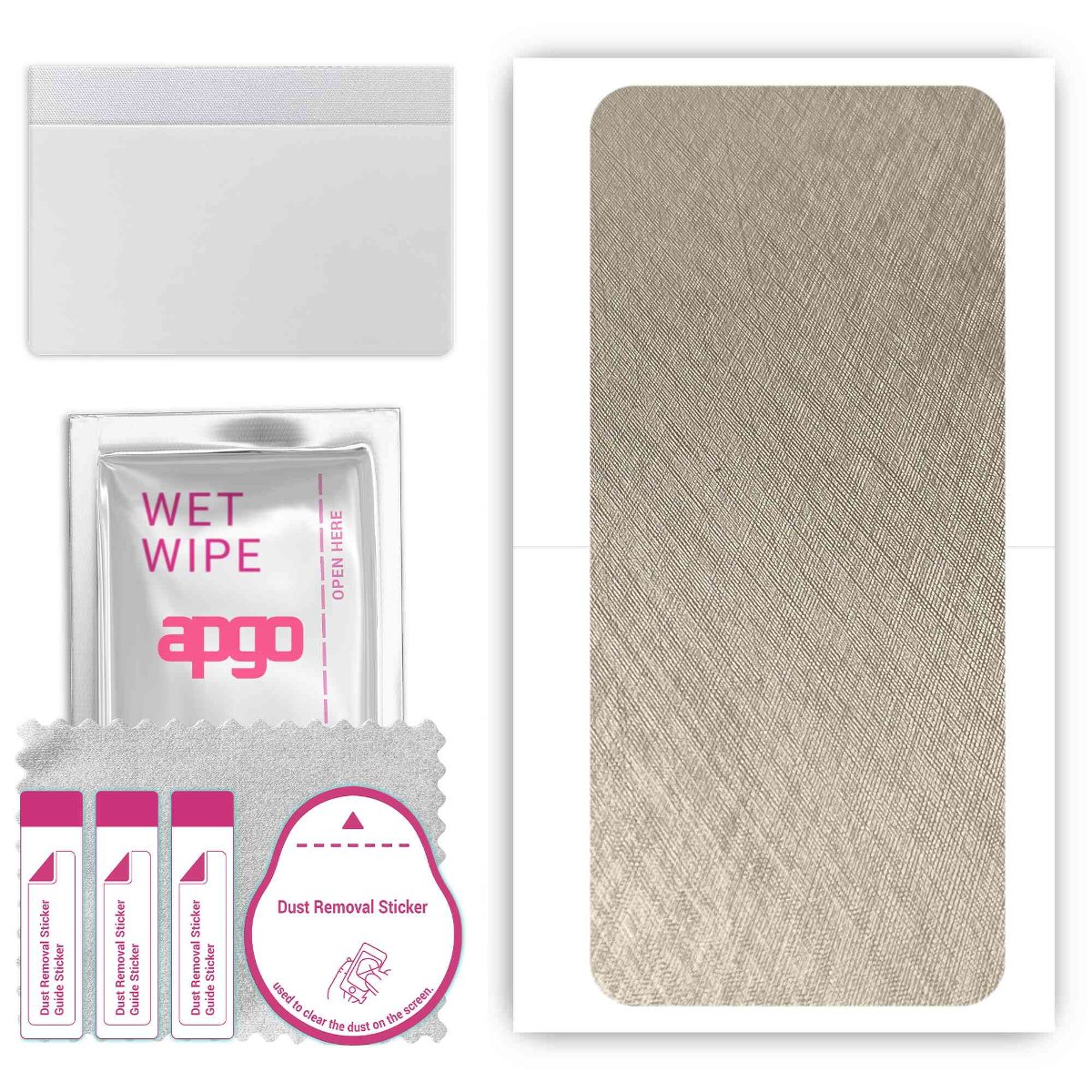 Folia naklejka skórka strukturalna na TYŁ do Umidigi F3 -  Tytan Srebrny - apgo SKINS