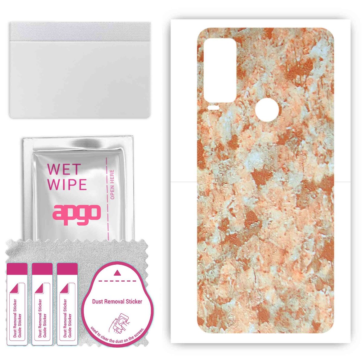 Folia naklejka skórka strukturalna na TYŁ do Sharp Simple Sumaho 6 -  Kamień Piaskowiec - apgo SKINS