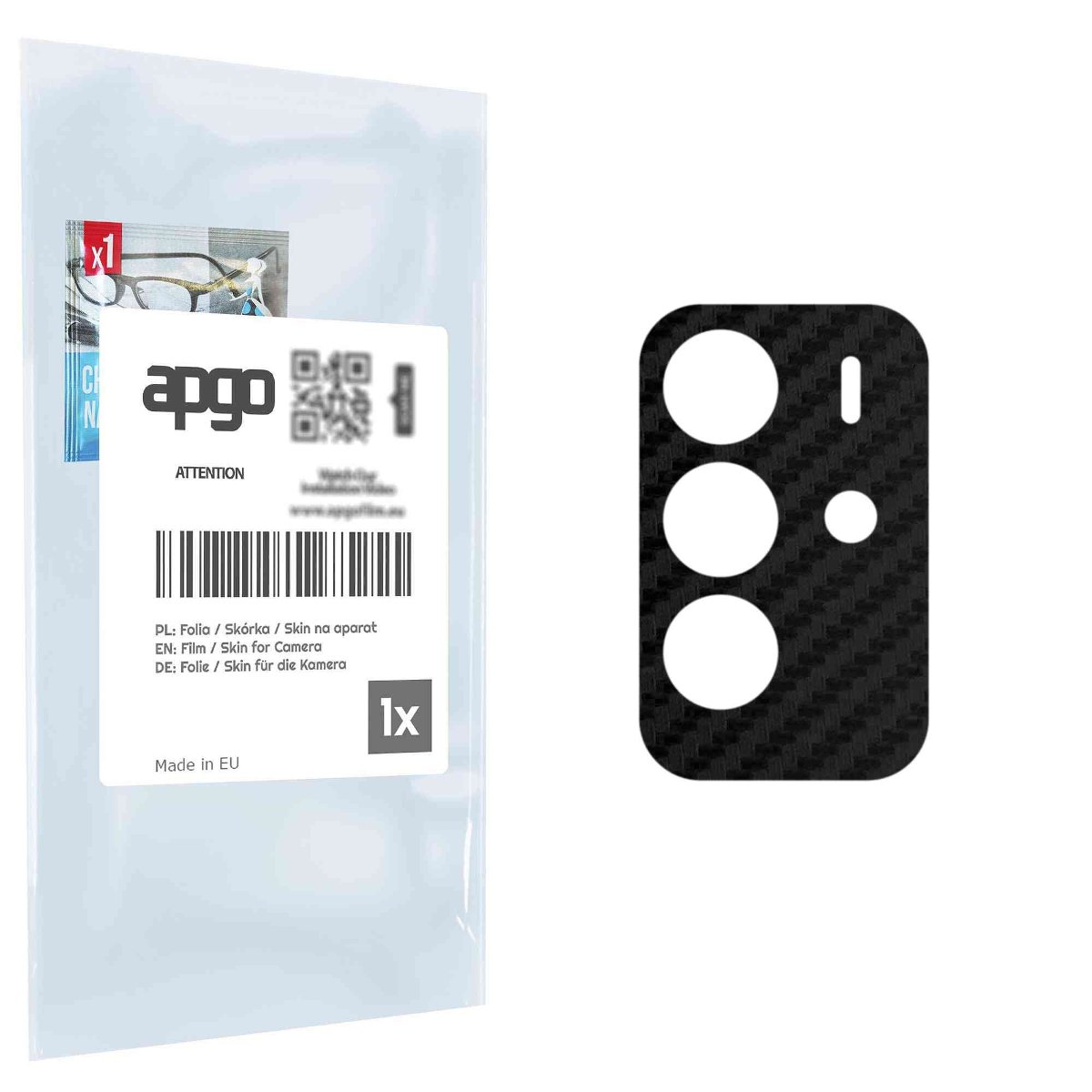 Folia naklejka skórka strukturalna na wyspę aparatu do ZTE Voyage 30 Pro - różne kolory na kamerę, obiektyw apgo SKINS Lens Protector