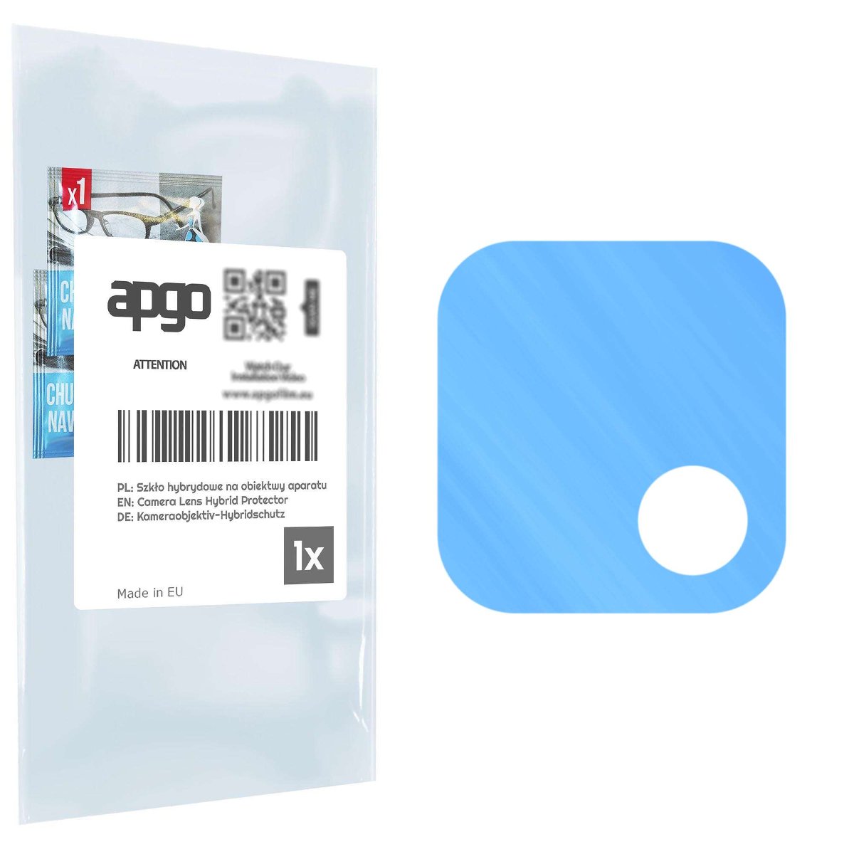 1x Szkło hybrydowe na aparat obiektyw kamerę 9H do Xiaomi Poco C40 - apgo hybrid Camera Lens Protector