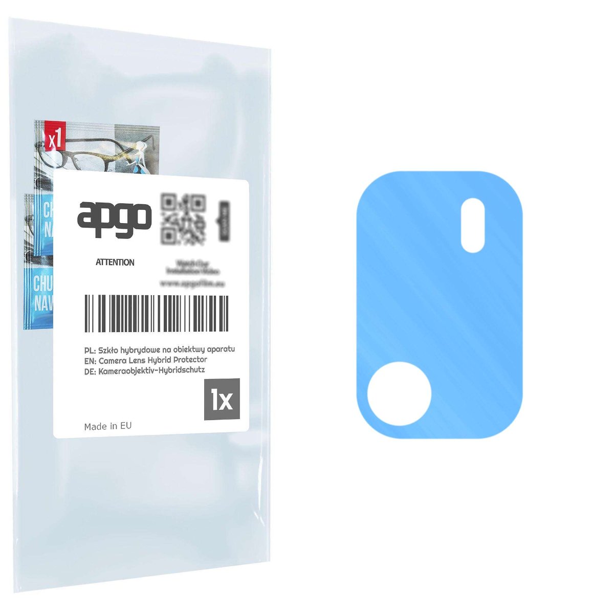 1x Szkło hybrydowe na aparat obiektyw kamerę 9H do Ulefone Armor X10 Pro - apgo hybrid Camera Lens Protector