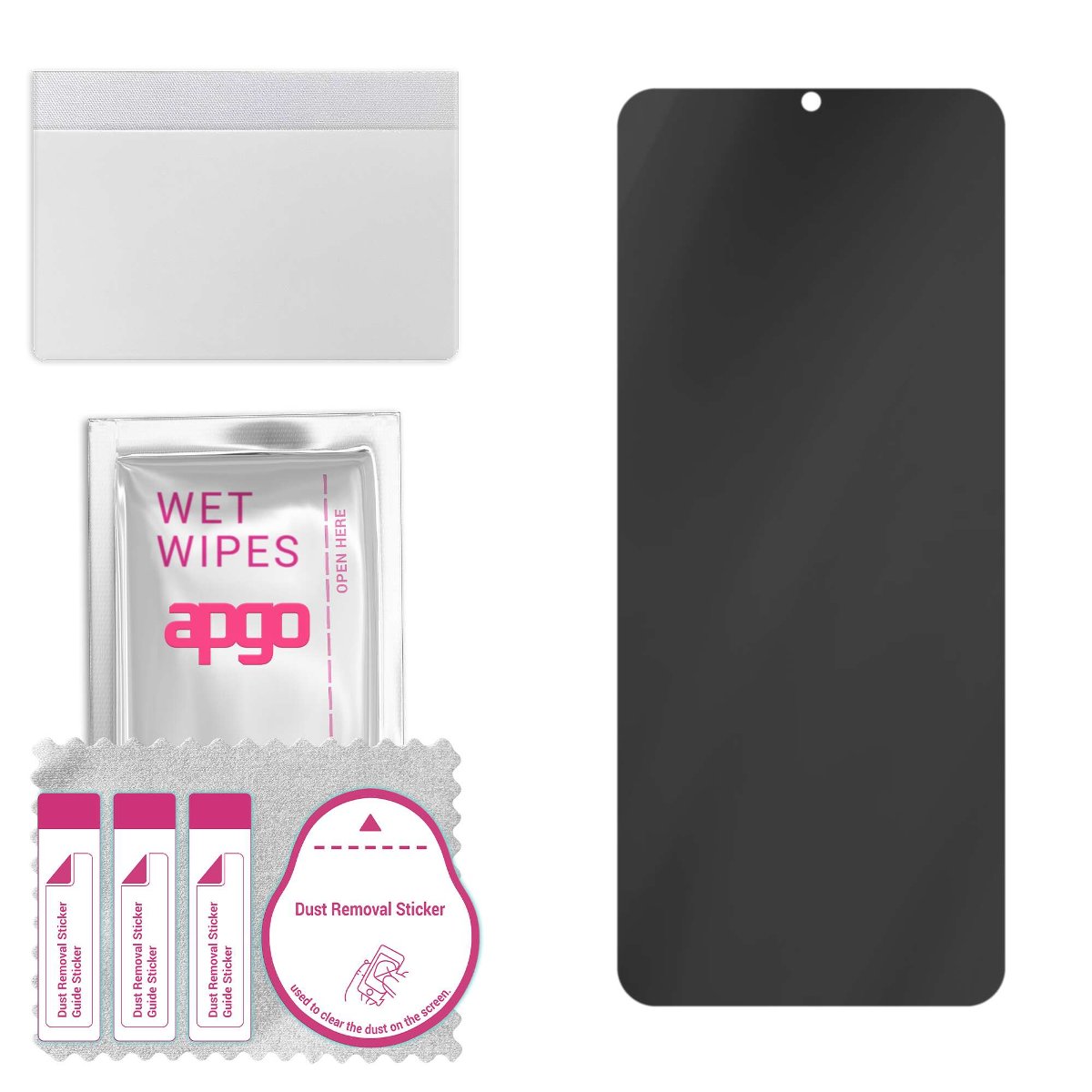 Filtr prywatyzujący Privacy 7H do Tecno Spark Power 2 - apgo Flexible Glass niepękający