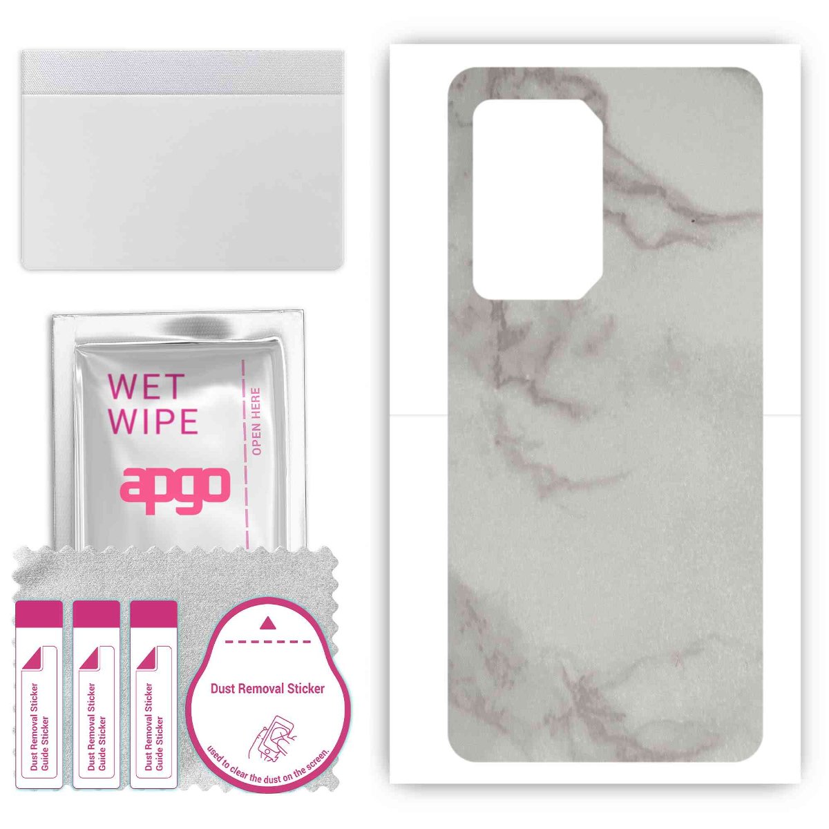 Folia naklejka skórka strukturalna na TYŁ do Black Shark 5 -  Marmur Szary - apgo SKINS