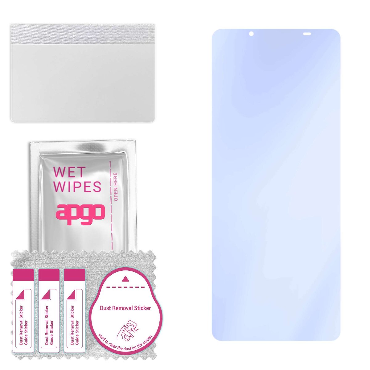 Szkło ochronne na ekran Hybrydowe 9H zamiennik hartowanego do Sony Xperia 5 II XQ-AS42 - apgo PRO Flexible Hybrid Glass nie pękające