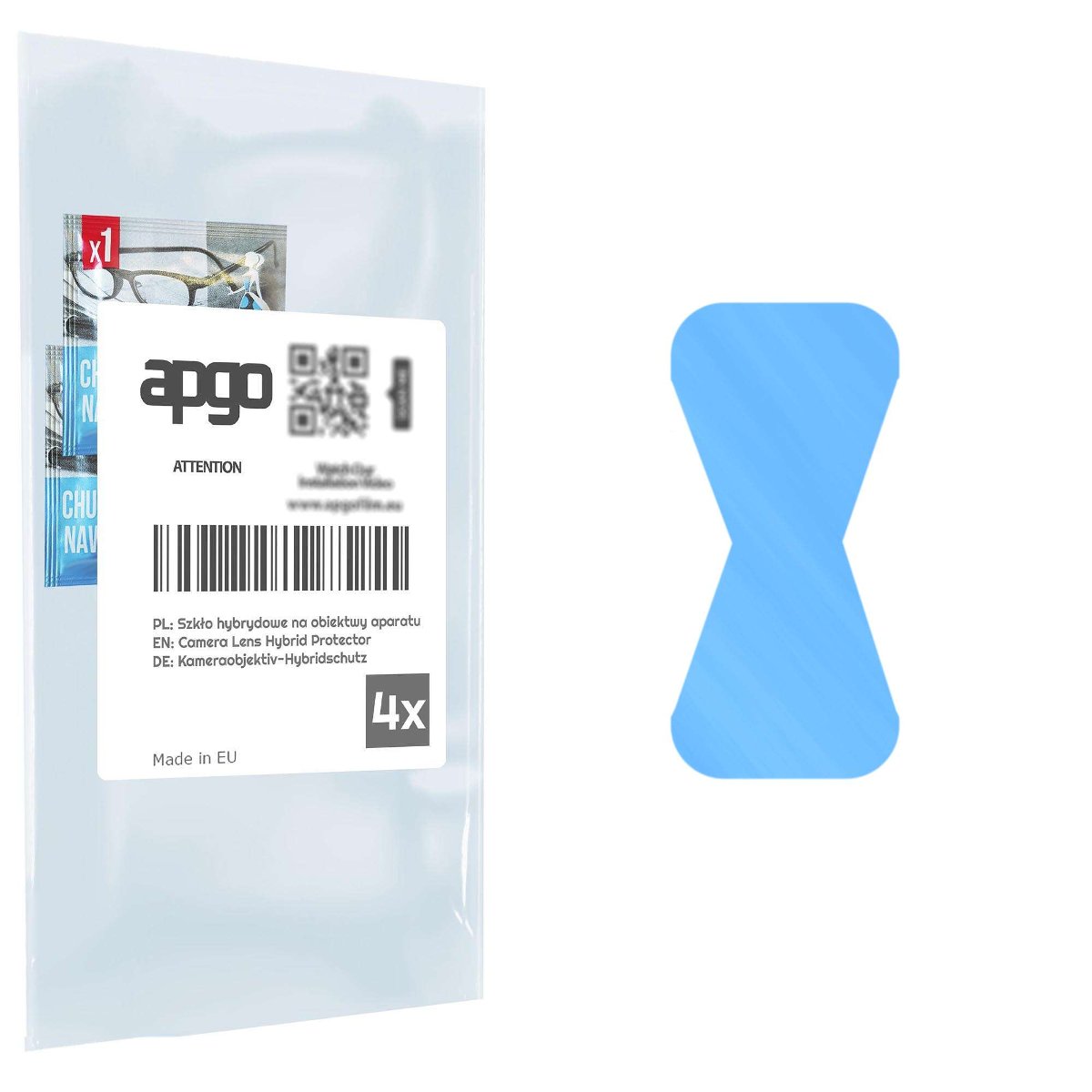 4x Szkło hybrydowe na aparat obiektyw kamerę 9H do Xiaomi Poco F4 GT - apgo hybrid Camera Lens Protector