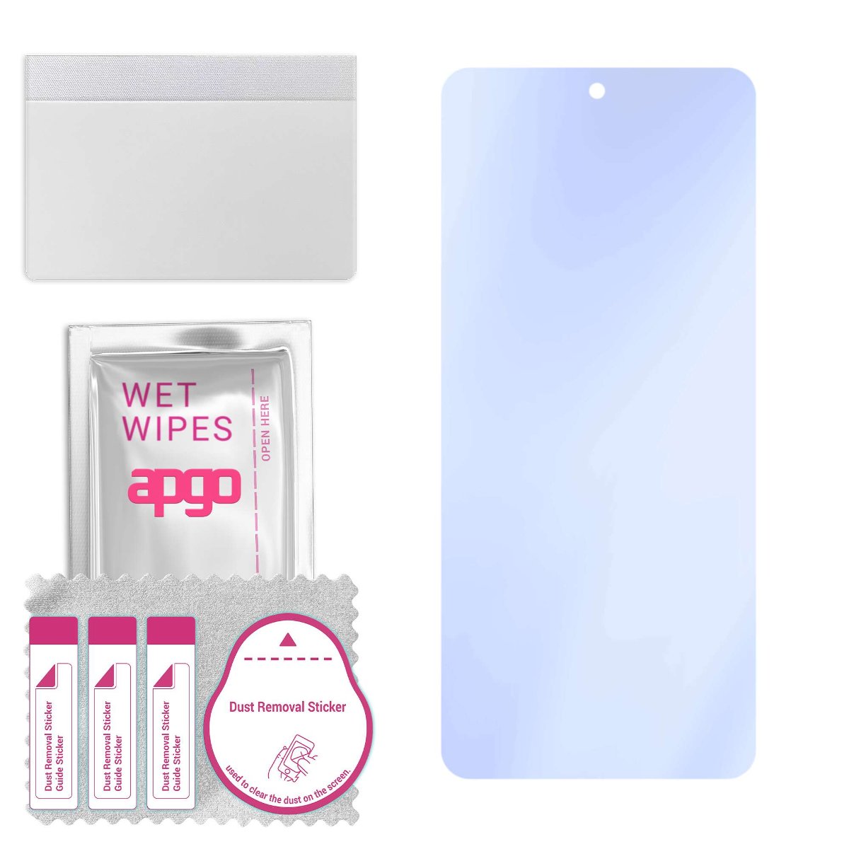 Szkło ochronne na ekran Hybrydowe 9H zamiennik hartowanego do Oppo Reno8 Pro+ - apgo PRO Flexible Hybrid Glass nie pękające