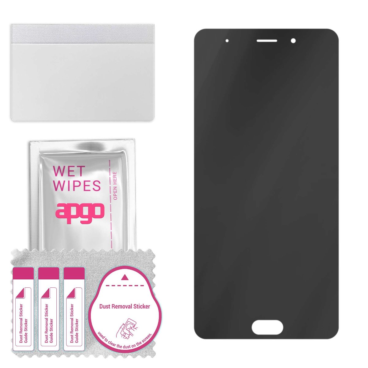 Filtr prywatyzujący Privacy 7H do Kruger&Matz Live 4S - apgo Flexible Glass niepękający